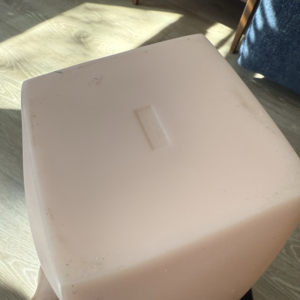 VTG RH Restoration Hardware HEAVY Mini Trash Can Planter Bucket Pink MCM - Picture 9 of 12